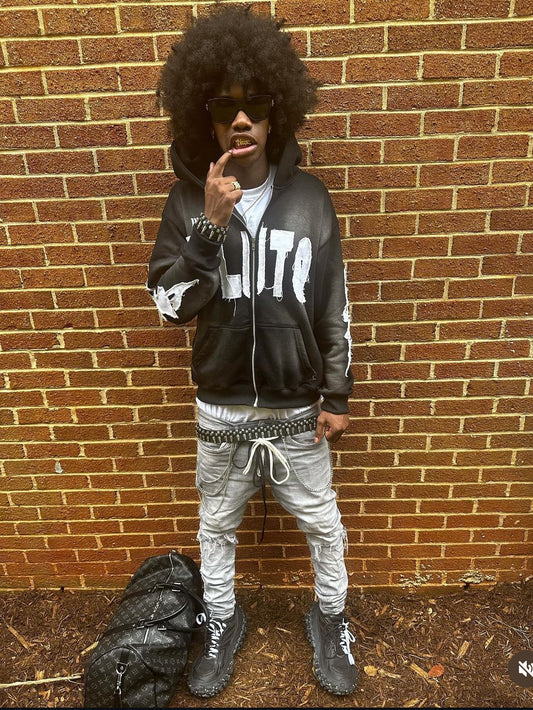 Black PRCJT PLUTO HOODIE